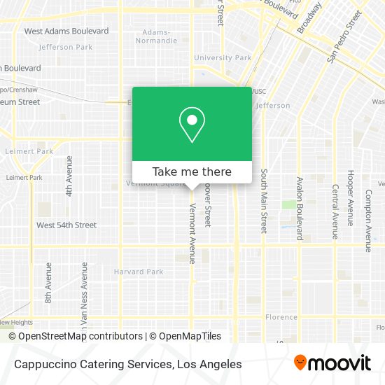 Cappuccino Catering Services map