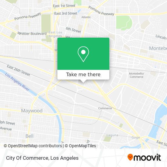 City Of Commerce map