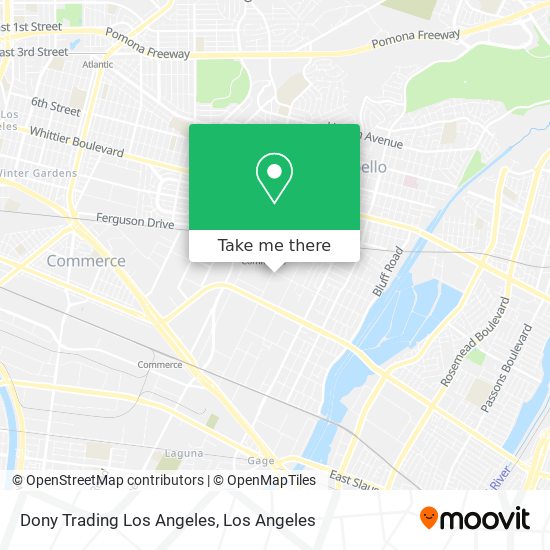 Dony Trading Los Angeles map