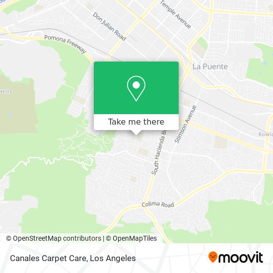 Canales Carpet Care map