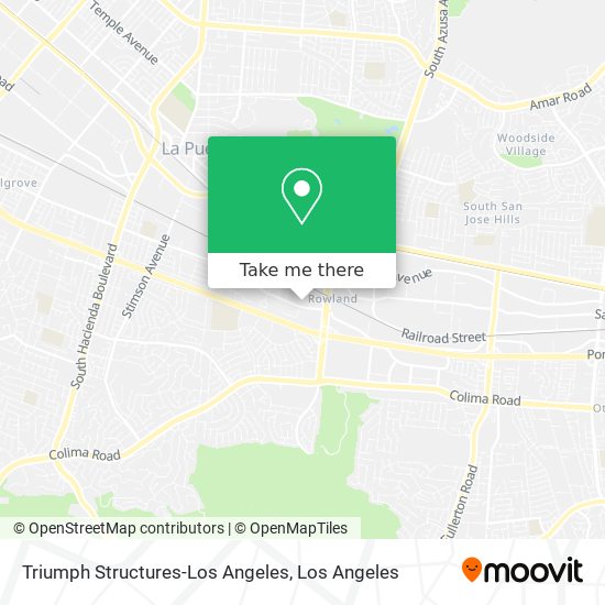 Triumph Structures-Los Angeles map