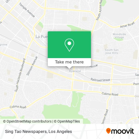Sing Tao Newspapers map
