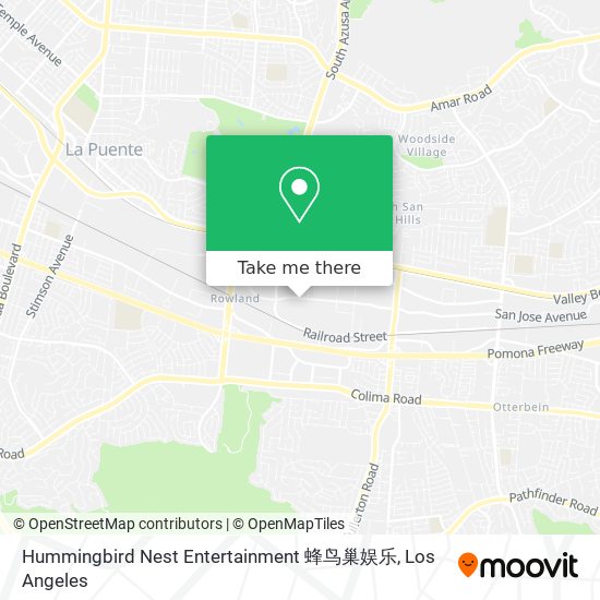 Mapa de Hummingbird Nest Entertainment 蜂鸟巢娱乐