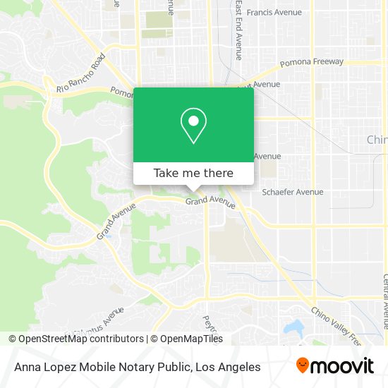 Anna Lopez Mobile Notary Public map