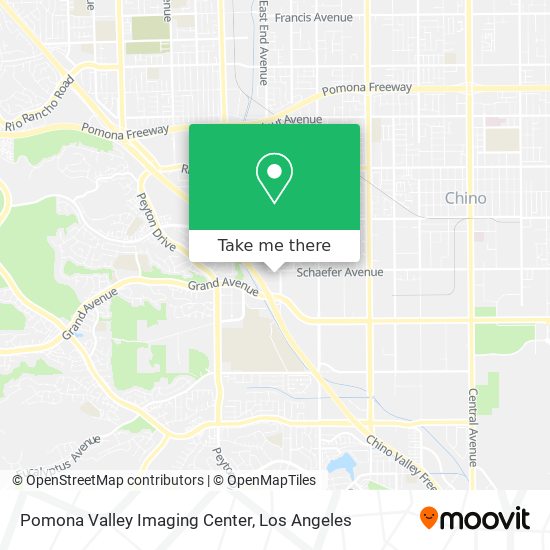 Pomona Valley Imaging Center map