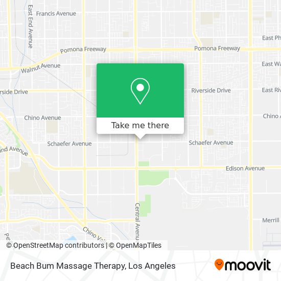 Beach Bum Massage Therapy map