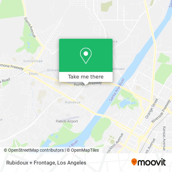 Rubidoux + Frontage map