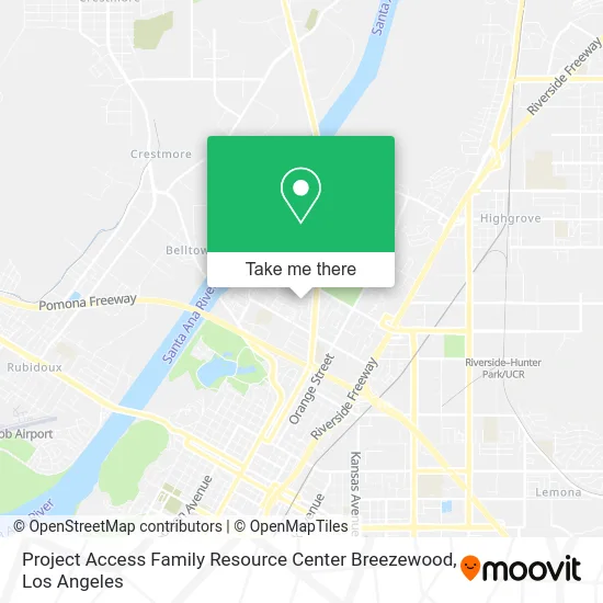 Project Access Family Resource Center Breezewood map