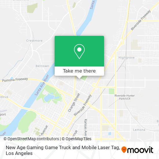 Mapa de New Age Gaming Game Truck and Mobile Laser Tag