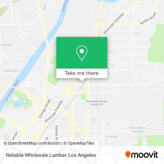 Reliable Wholesale Lumber map