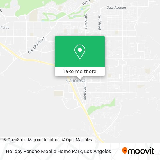 Holiday Rancho Mobile Home Park map