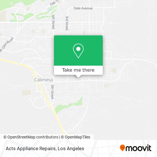 Acts Appliance Repairs map