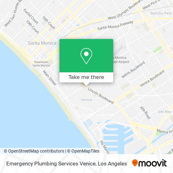 Mapa de Emergency Plumbing Services Venice