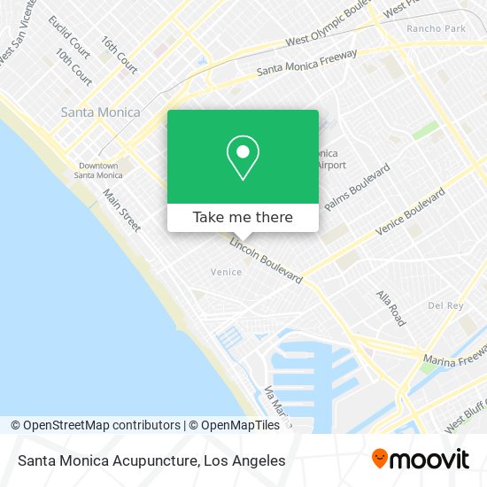 Mapa de Santa Monica Acupuncture