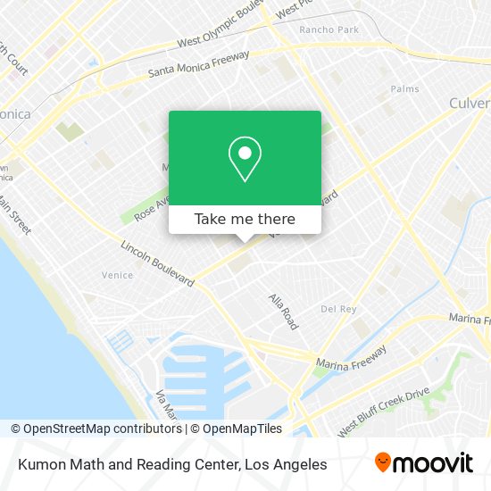 Kumon Math and Reading Center map