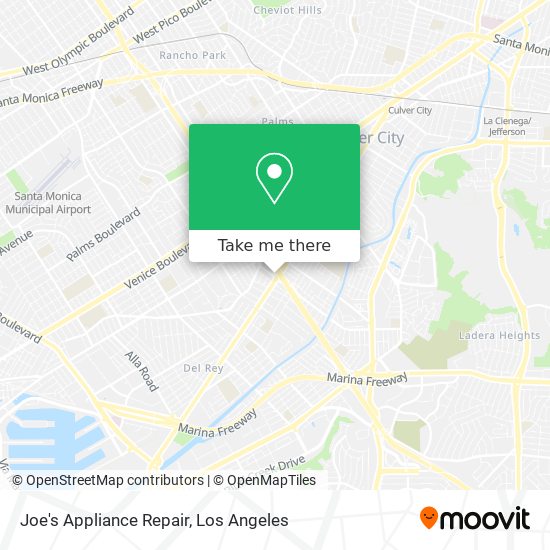 Mapa de Joe's Appliance Repair