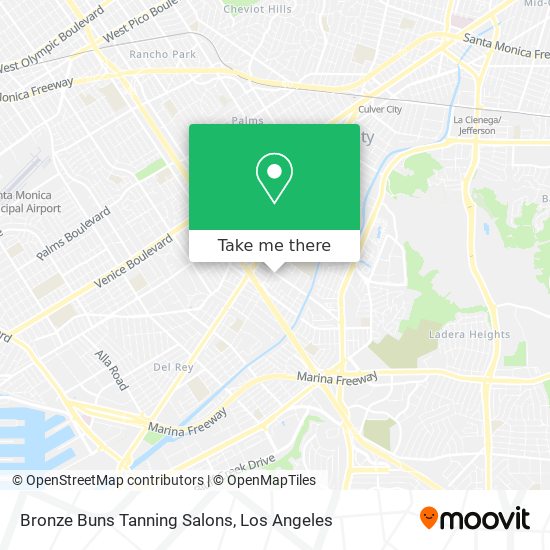 Mapa de Bronze Buns Tanning Salons