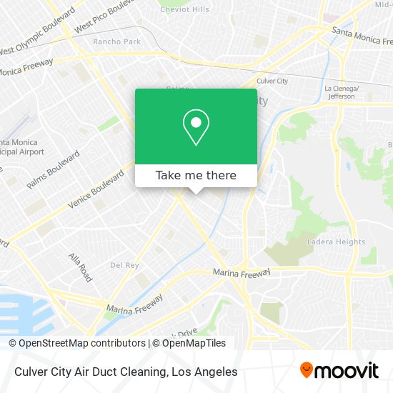 Culver City Air Duct Cleaning map