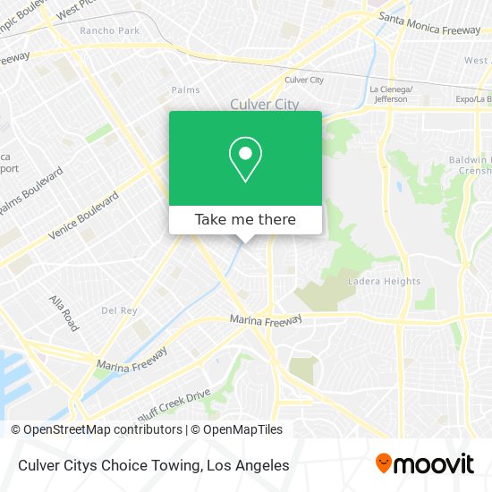 Mapa de Culver Citys Choice Towing