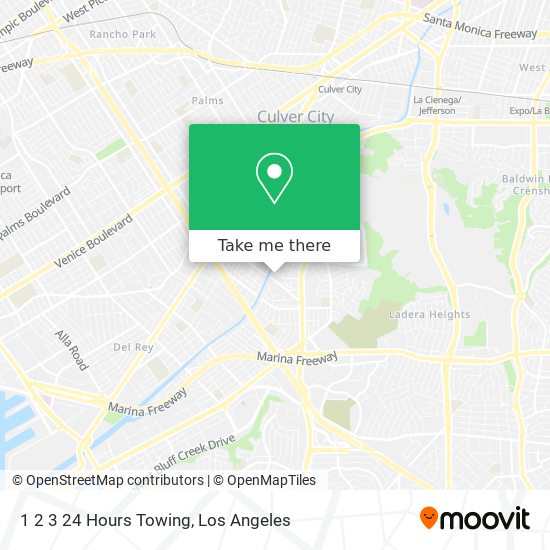 1 2 3 24 Hours Towing map