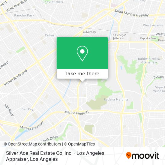 Mapa de Silver Ace Real Estate Co, Inc. - Los Angeles Appraiser