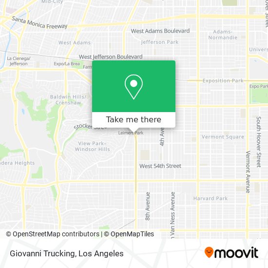 Giovanni Trucking map