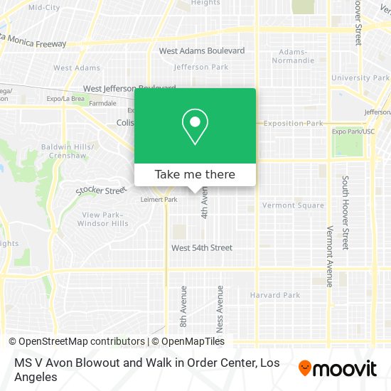 Mapa de MS V Avon Blowout and Walk in Order Center