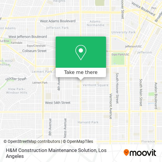 H&M Construction Maintenance Solution map