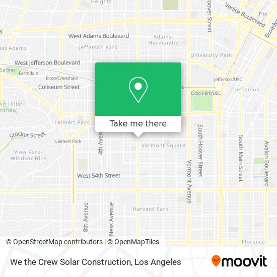 We the Crew Solar Construction map