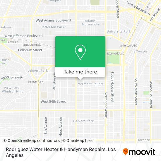 Rodriguez Water Heater & Handyman Repairs map