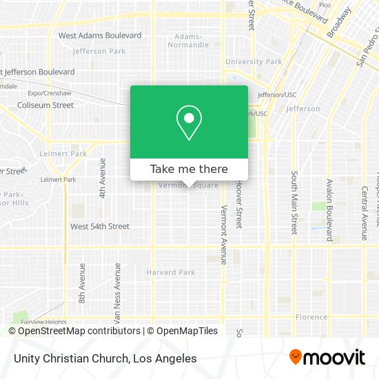 Unity Christian Church map