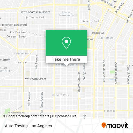 Auto Towing map