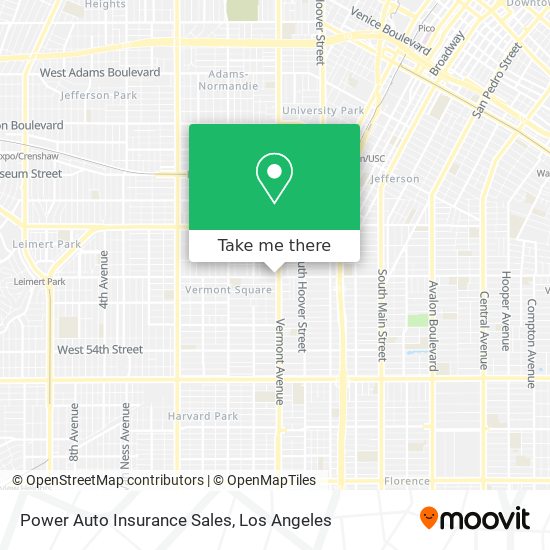 Power Auto Insurance Sales map