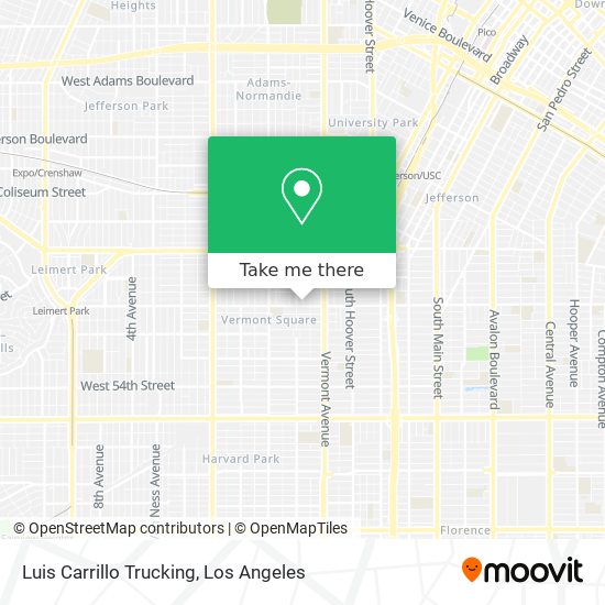 Luis Carrillo Trucking map