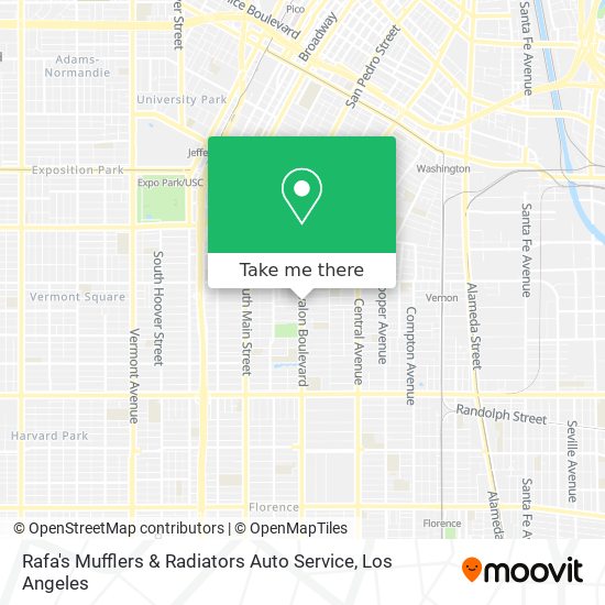 Rafa's Mufflers & Radiators Auto Service map