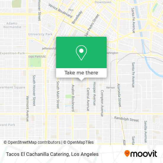 Tacos El Cachanilla Catering map