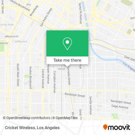 Mapa de Cricket Wireless