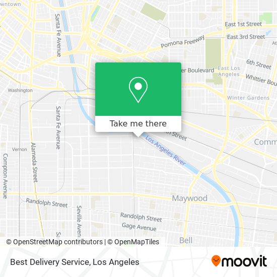 Best Delivery Service map