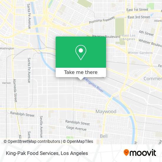 Mapa de King-Pak Food Services