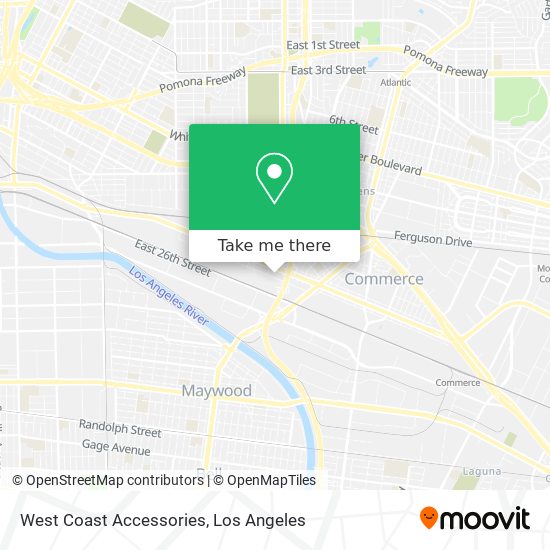 West Coast Accessories map