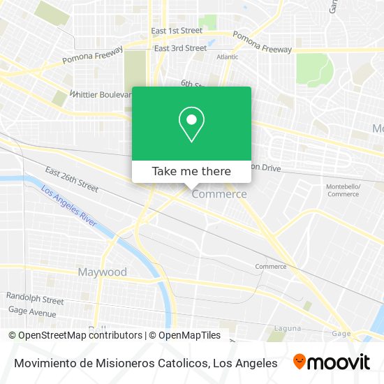 Mapa de Movimiento de Misioneros Catolicos