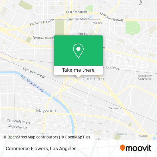 Mapa de Commerce Flowers