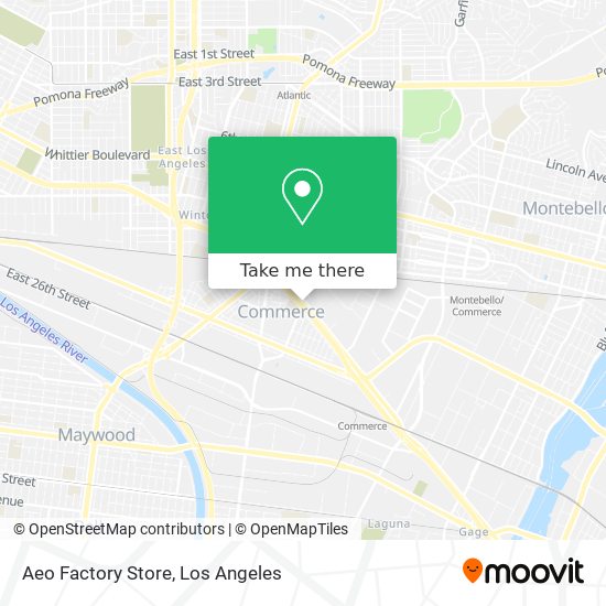 Mapa de Aeo Factory Store