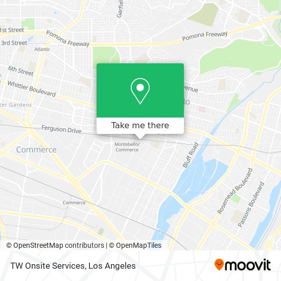 TW Onsite Services map