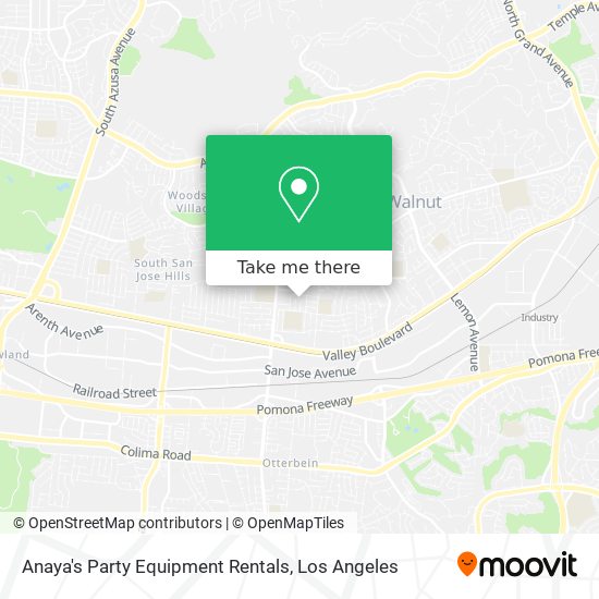 Anaya's Party Equipment Rentals map