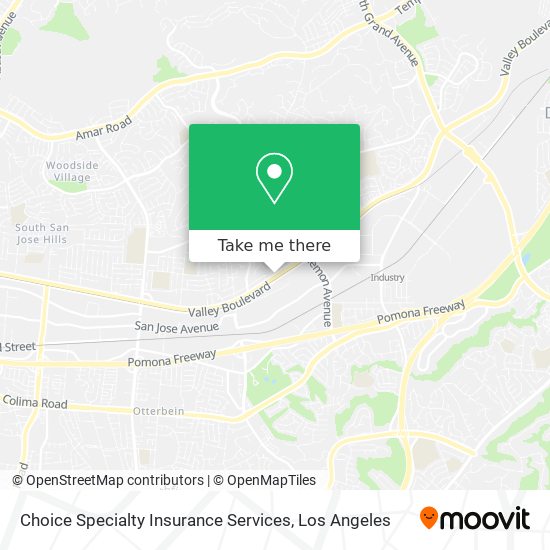 Mapa de Choice Specialty Insurance Services