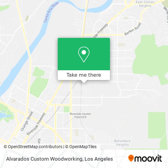 Alvarados Custom Woodworking map