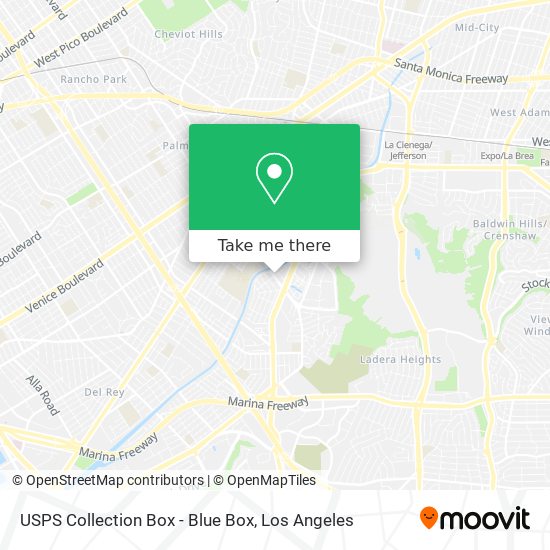 USPS Collection Box - Blue Box map