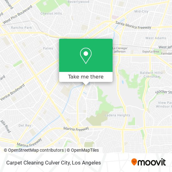 Carpet Cleaning Culver City map