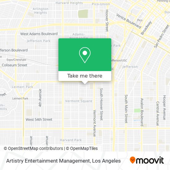 Artistry Entertainment Management map